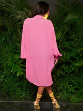 Solid Button Front Shirt